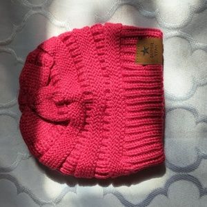 Pink superstar beanie